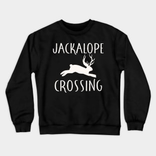 jackalope crossing light Crewneck Sweatshirt
